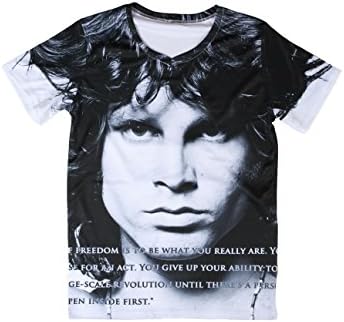 Sdeya Men's V-neck Jim Morrison T Shirt (M) [Apparel]