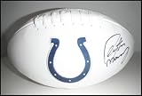 Peyton Manning Autographed/Hand Signed Indianapolis Colts Logo Football