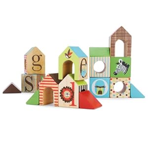 Skip Hop Alphabet Zoo ABC House Blocks