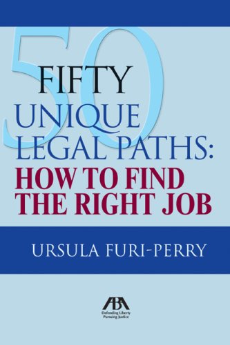 Cover image : 50 Unique Legal Paths: How to Find the Right Job