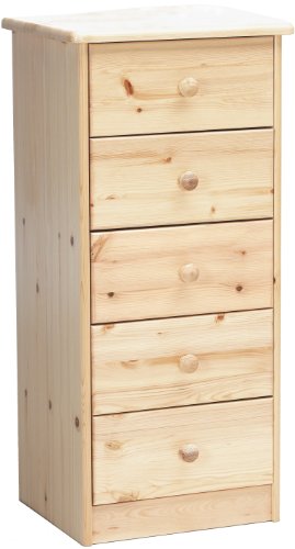 Steens 17800519 Kommode Mario 89 x 42 x 35 cm Kiefer massiv, natur lackiert