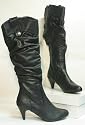 Damen Langschaft Stiefel schwarz