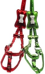 Crystal Bone Crystal Harness Size Medium Red or Green