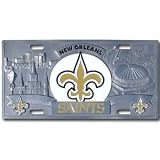 New Orleans Saints 3D License Plate - NFL Football Fan Shop Sports Team Merchandise