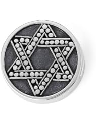 Bonn Bons® By Lori Bonn Sterling Silver "Star Of David" Slide Charm For Charm Bracelets