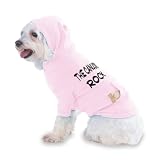 the Canucks Rock Hooded (Hoody) T-Shirt with pocket for your Dog or Cat Size XS Lt Pink