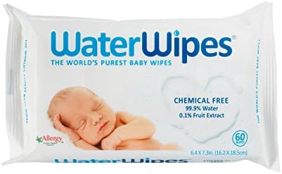 WaterWipes Pure 99% Water, Chemical Free Baby Wipes 60 Count