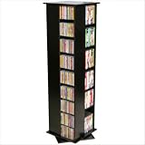 928 CD Black Revolving Media Tower