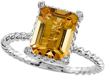 Genuine Citrine Ring by Effy Collection 14kt Size 5