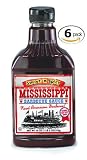 Mississippi BBQ BBQ Sauce, Sweet n Spicy, 18-Ounce (Pack of 6)