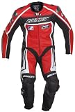 Joe Rocket Speedmaster 5.0 Mens Leather 1 Piece Motorcycle Race Suit Red/White/Black 44