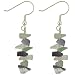 Sterling Silver Multi Stone Chip Dangle Earrings