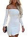 Ninimour Elegant Women's Above Knees Off Shoulder Mini Dress
