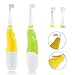 LEMONBEST® Baby Infant Gentle Vibrations Toothbrush LED Lights Child Electric Sonic Toothbrush Green