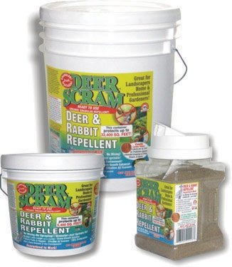 Deer Scram 25# Deer & Rabbit Repellent Granular White Pail
