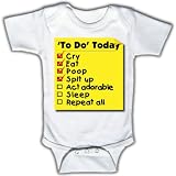 To do today - Funny Baby One-piece Bodysuit by Funny Tots