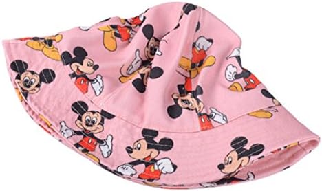 Cartoon Fruit Pattern Fisherman Outdoor Sun Hat Bucket Hats (Mickey Mouse Pink)