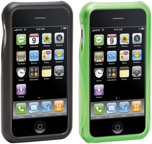 Griffin Wave Interlocking Case for iPhone (Green and Black Translucent)