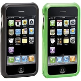 Griffin Wave Interlocking Case for iPhone (Green and Black Translucent)