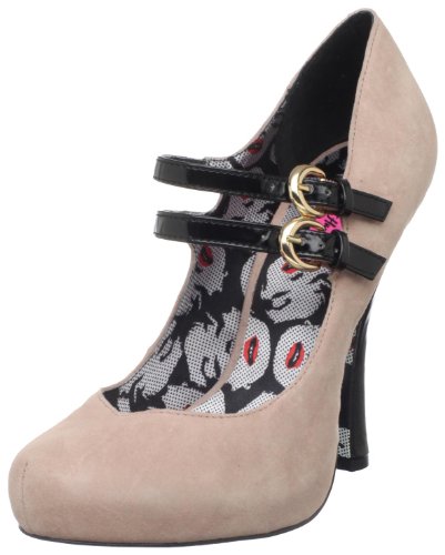 Betsey Johnson Women's Teasee Platform Pump,BlUSh Suede,9 M US