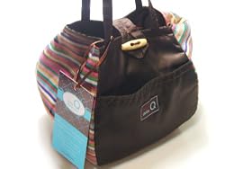 Della Q Brown Rosemary Small Knitting Yarn Project Tote Bag 220-1