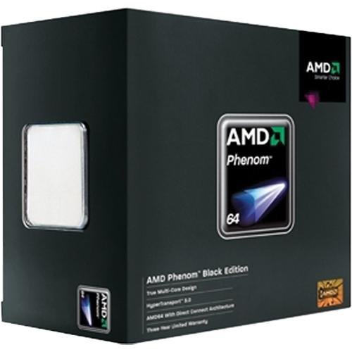 AMD Phenom X4 9950 Black Edition. 125W Power, Socket AM2+, 4MB Cache, 2600 MHz.