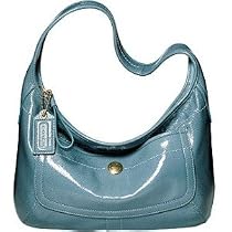 Coach Ergo Patent Leather Hobo Purse in Pond 11623