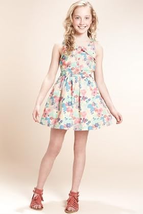 Pure Cotton Scoop Neck Sleeveless Floral Print Dress