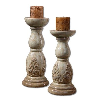 Uttermost 19100 Ronin Candleholders S/2