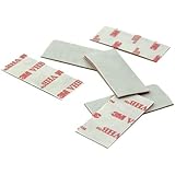 CS Hyde 3M 4941 Very High Bond Conformable Acrylic Foam Tape, Double-Sided VHB Acrylic Adhesive, Liner, 45 mil Thick, Dark Grey, 0.5" Width, 2" Length (Pack of 6)