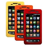 Three Silicone Skins / Cases / Covers for Samsung Epic 4G - Yellow, Orange, ....