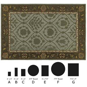 Paula Deen Home & Porch Turner Creek Rug - Robin's Egg