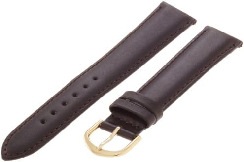 Timex Men's Q7B757 Padded Calfskin 18mm Brown Replacement Watchband