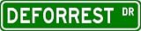 DEFORREST Street Sign ~ Personalized Family Lastname Sign ~ Gameroom, Basement, Garage Sign Novelty** ALUMINUM