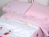Twin Ballerina Girl Twin Kids Childrens Bedding Set 4pcs