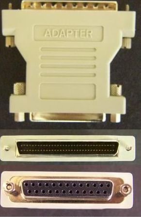 68-Pin HD68 Male to 25-Pin DB25 Female External SCSI Adapter SCSI-A-HD68M-25F