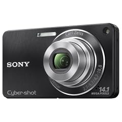 Sony DSC-W350B Digitalkamera (14 Megapixel, 4-fach opt. Zoom, 26 mm Weitwinkelobjektiv, 6,9 cm (2,7 Zoll) Display, bildstabilisiert) schwarz