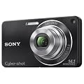 Sony DSC-W350B Digitalkamera (14 Megapixel, 4-fach opt. Zoom, 26 mm Weitwinkelobjektiv, 6,9 cm (2,7 Zoll) Display, bildstabilisiert) schwarz