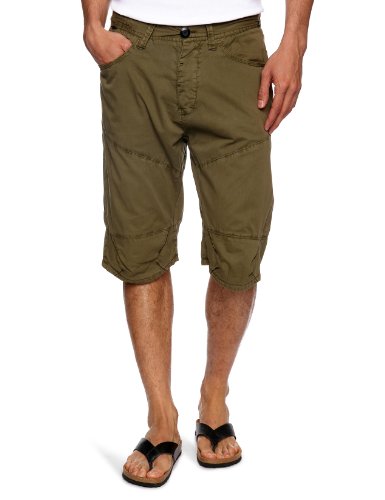 Bench Herren Shorts Italic, olive night, 28, BMLA0114_KH003
