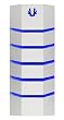 BitFenix Colossus PC-Geh�use Big-Tower blau LED wei�