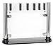 6 Piece Knife Set with Clear Thin Stand by El Perfecto Kitchen - High-Quality Stainless Steel Blades & Acrylic Stand – 8” Chef, Slicing, & Bread, 5” Utility, & 3.5” Paring Knives + 30 Day Guarantee