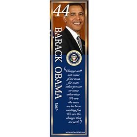 United States' 44th President Barack Obama Laminated Bookmark