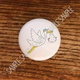 Baby Stork #1 Maternity Nursery Drawer Pulls Knobs
