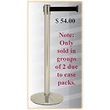 Line King Retractable Tape Stainless Steel Traffic Control Stanchion