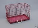 Best Pet Pink 20" Single-Door Suitcase Style Folding Metal Dog Crate - 20"(l) x 15"(w) x 18"(h)