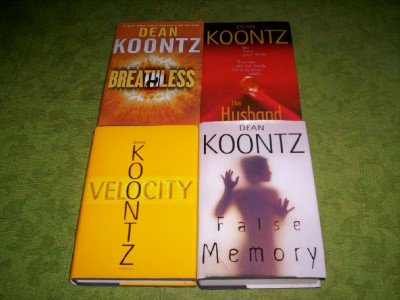 Dean Koontz - (Set of 4) - Not a Boxed Set (Breathless - The Husband - Velocity - False Memory)