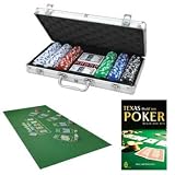 CQ Poker Starter Set - 300 CHIPS - FELT - BOOK