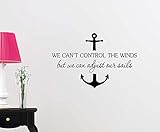 UPC 642014251001 product image for Wall Vinyl Decal We can't control the winds but we can adjust our sails Anchor  | upcitemdb.com