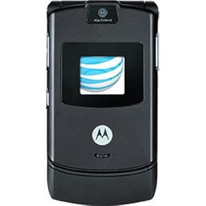 Motorola RAZR V3 Prepaid GoPhone, Black (AT&T) with $50 Airtime Credit