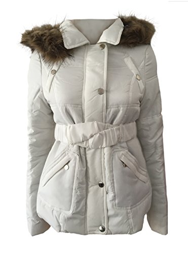 Alipolo Women's Winter Plus Size Hooded Fur Collar Thick Padded Jacket
